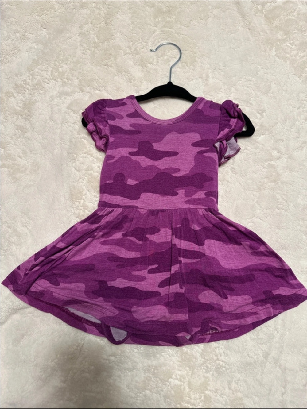 Little Sleepies Purple Camo Short Sleeve Twirl One-Piece